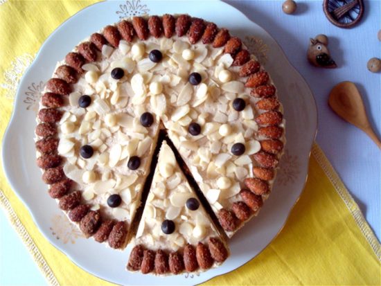 Mandlový dort s mandlovým krémem